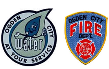 Water and Fire Department Logos